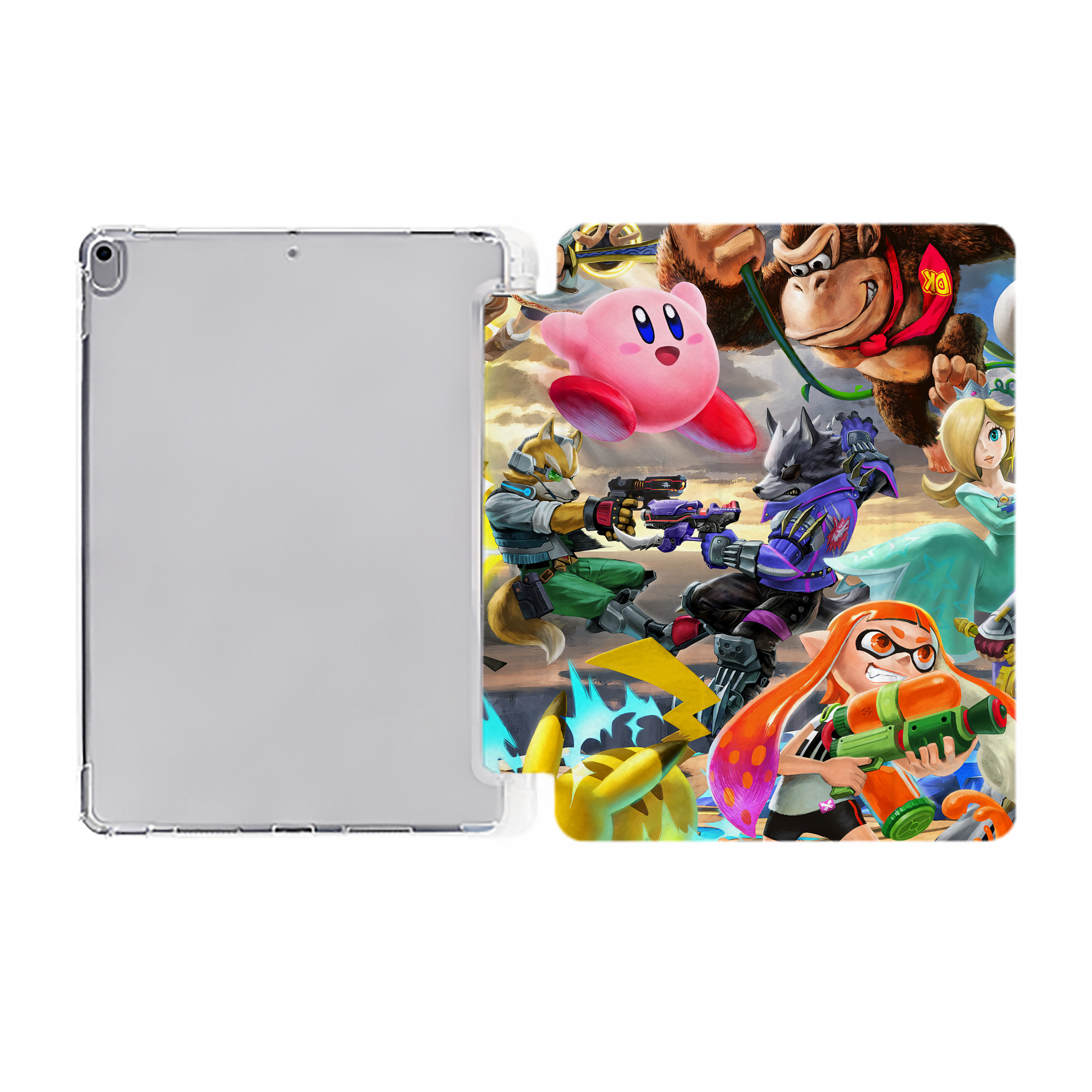 （画像用） ポケットモンスター Pokémon IPad ケース ペン収納付き 三つ折りスタンド PUレザー×シリコン 対応機種9.5/10.5/10.9インチ